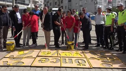 Okul bölgelerinde yaya önceliğine dikkat çekildi