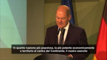 Scholz: Germania avrà forza armata meglio equipaggiata d'Europa