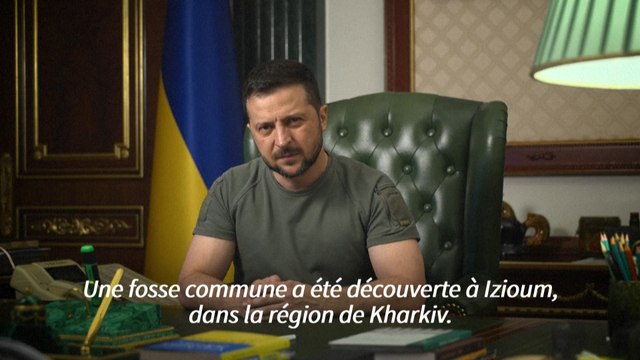 Une fosse commune découverte à Izioum, ville reprise aux Russes