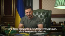 Une "fosse commune" découverte à Izioum, ville reprise aux Russes