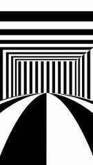 Hypnotic Optical Illusion Black And White Stripes  Awesome Meditation Trance 