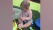 Funny Babies Playing With Water - Baby Outdoor Videos,