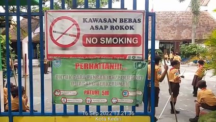 Di sela-sela kegiatan PRAMUKA  SDN BURENGAN 2 Kota Kediri, Jum'at (16/9/2022)