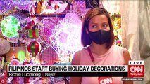 Filipinos start buying holiday decorations