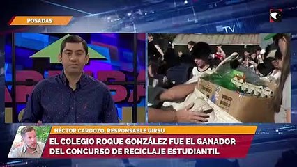 El colegio  Roque González fue el ganador del concurso de reciclaje estudiantil