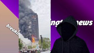 China Telecom building fire | Massive fire in China Telecom Building in Changsha