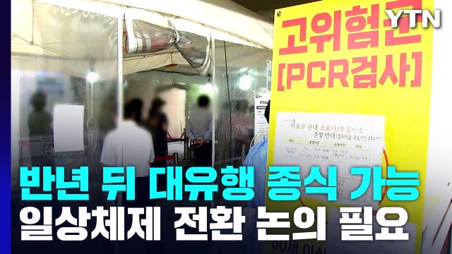 6개월 뒤 팬데믹 종식 가능...'일상' 체제 전환 논의 필요 / YTN
