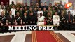 President Droupadi Murmu Meets Members Of 62nd National Defence College Course