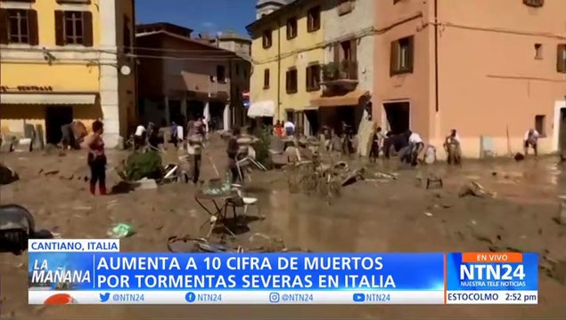 Al menos diez personas han muerto por inundaciones en el centro de Italia