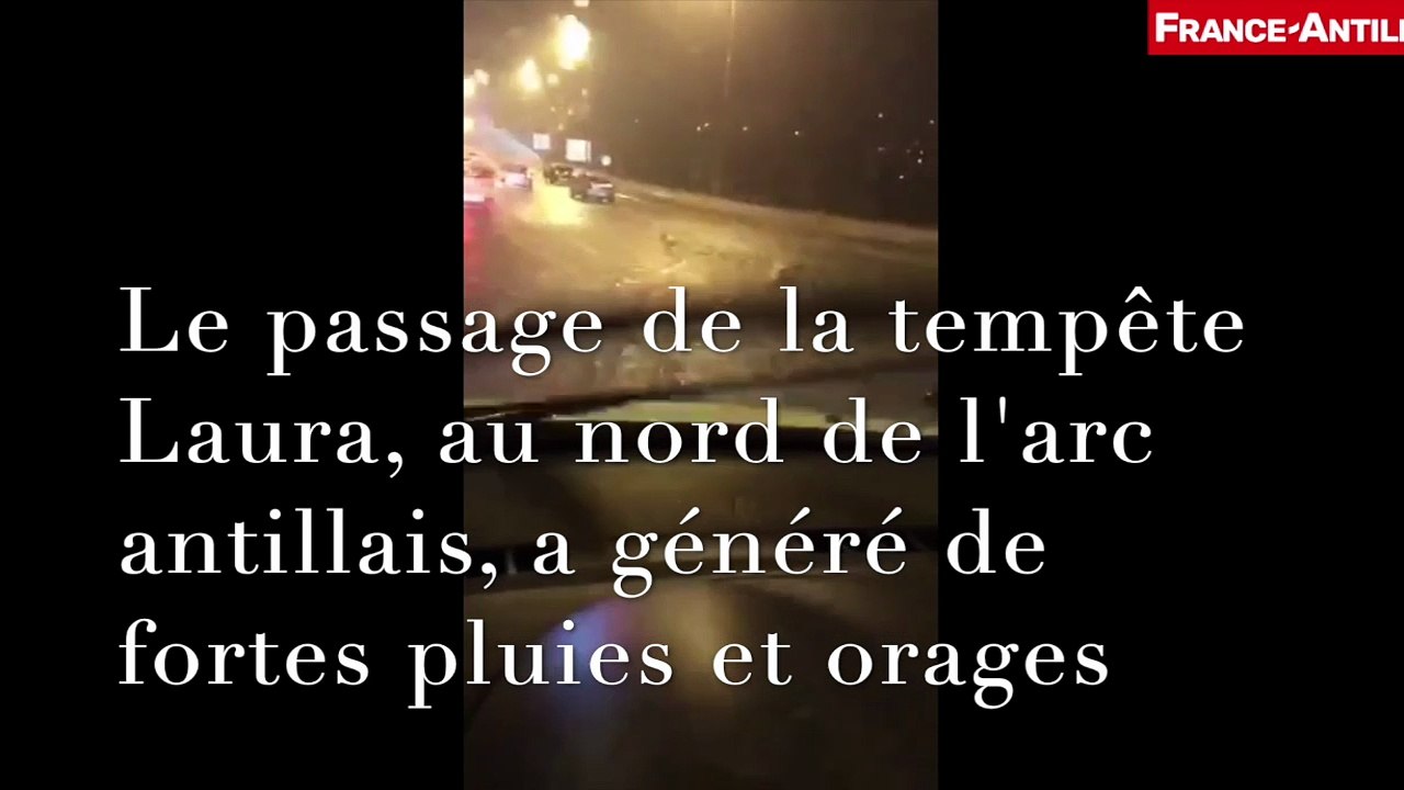 Pluies et orages sur la Martinique