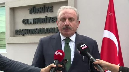 TBMM Başkanı Şentop, Gagavuz Özerk Yeri'nde gazetecilerin sorularını yanıtladı (1)