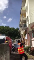 Evacuation exceptionnelle aux Abymes