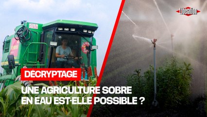 Comment l'agriculture peut-elle limiter sa consommation d'eau ?