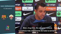 Rueda de prensa de Xavi Hernández, previa al Barcelona vs. Elche de LaLiga Santander