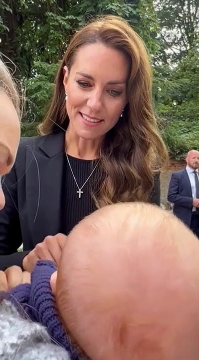 William and Kate meet baby Louie at Sandringham