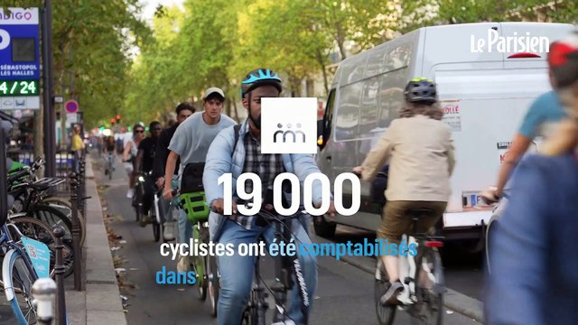 « L'enfer », « la pression », « des frissons » : à Paris la piste cyclable du boulevard de Sébastopol bat son record historique de fréquentation et les cyclistes souffrent