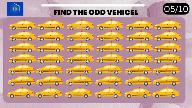 HOW GOOD ARE YOUR EYES #003 | Find The Odd Vehicle Out | Emoji Puzzle Quiz