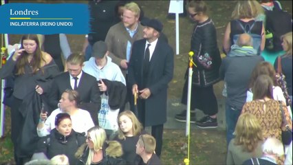 Beckham da el último adiós a la reina Isabel