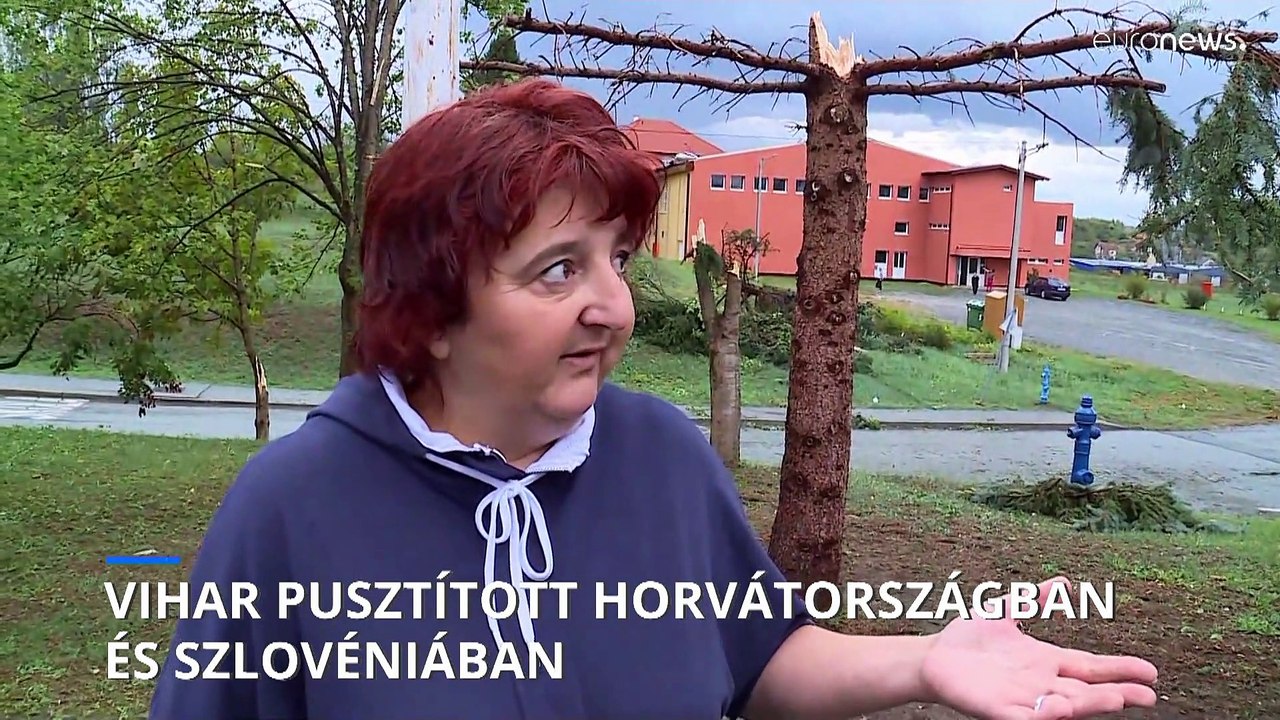 Vihar pusztított Horvátországban és Szlovéniában