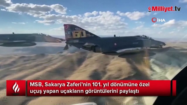 MSB paylaştı, Sakarya Zaferi’nin 101’inci yıl dönümüne özel uçuş