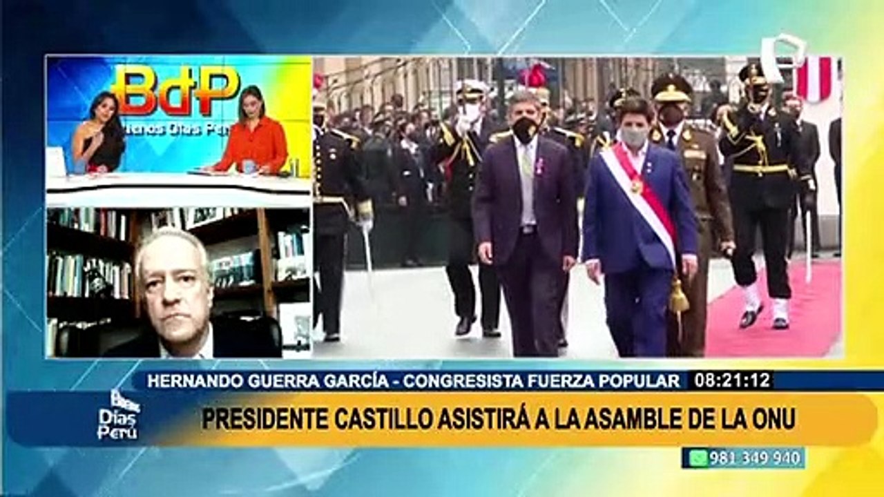 Hernando Guerra García: “La crisis está ocasionada por la incapacidad de Pedro Castillo”