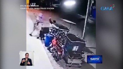 Mall security guard, sugatan matapos paluin ng kahoy sa ulo at pagnakawan | Saksi