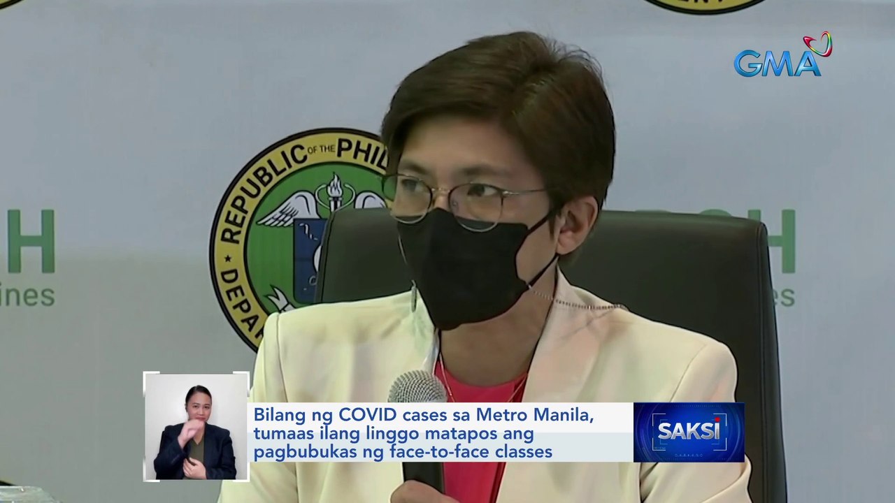 Bilang ng COVID cases sa Metro Manila, tumaas ilang linggo matapos ang pagbubukas ng face-to-face classes | Saksi