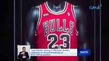 'Last Dance' jersey ni Michael Jordan, naibenta sa record-breaking na $10.1-M sa auction | Saksi