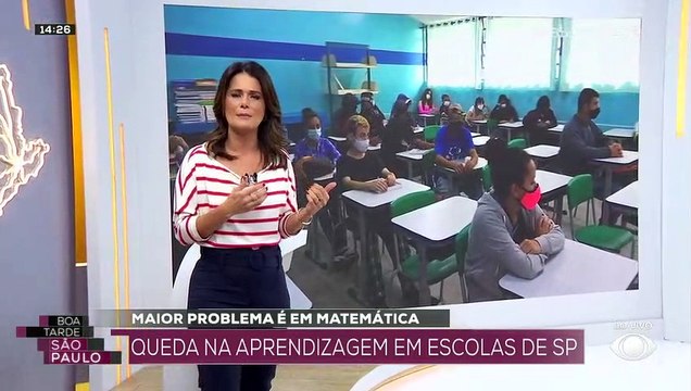Dados divulgam queda na aprendizagem pelos estudantes em SP 16/09/2022 14:41:08