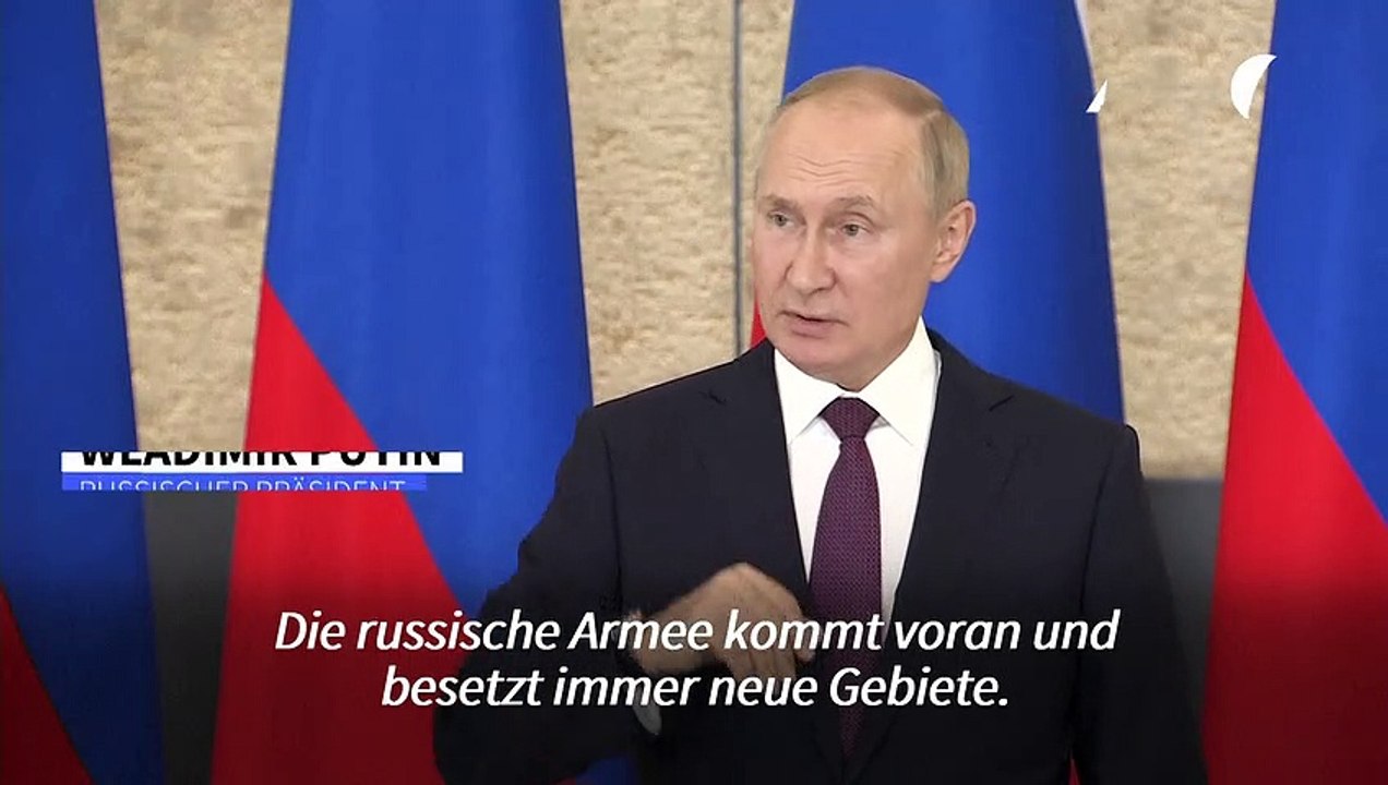 Putin: Russland hat es in der Ukraine 