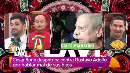 César Bono se va contra Gustavo Adolfo Infante por hablar mal de sus hijos