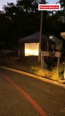 Demantelement piquet de greve Chu