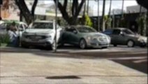 Jaguar, caminhão e Fiat Toro se envolvem em acidente de trânsito no Centro