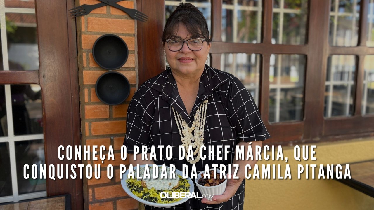 Conheça o prato da chef Márcia, que conquistou o paladar da atriz Camila Pitanga