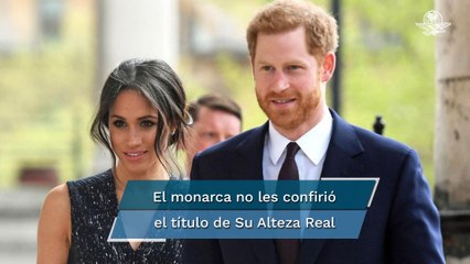 Enrique y Meghan tienen disgusto con rey Carlos III por títulos de Archie y Lilibeth