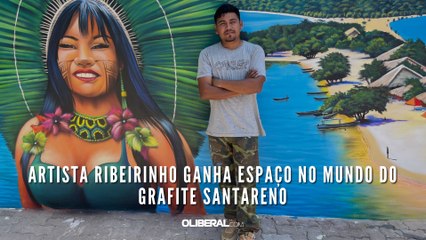 Artista ribeirinho ganha espaço no mundo do grafite santareno