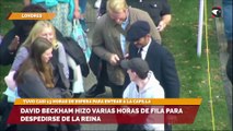 David Beckham hizo varias horas de fila para despedirse de la reina