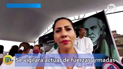 Se vigilará actuar de fuerzas armadas: Tania