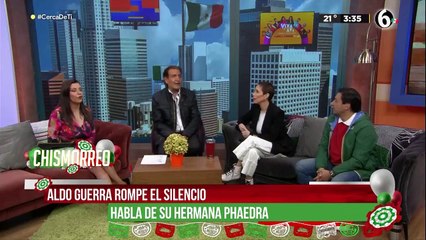 "De mi papá ni puede decir nada": Aldo Guerra habla de su hermana Phaedra