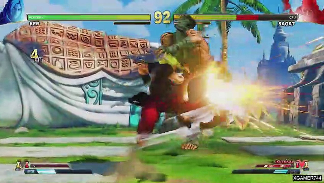 Street Fighter V - Ken Vs. Sagat (LEVEL 8)