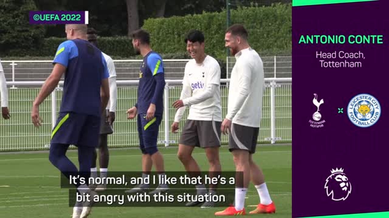 Son not happy because he's not scoring - Conte