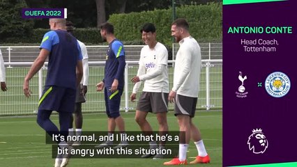 Son not happy because he's not scoring - Conte