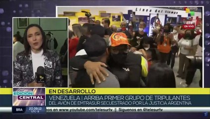 Venezuela: Arribó primer grupo de tripulantes de avión de EMTRASUR secuestrado en Argentina