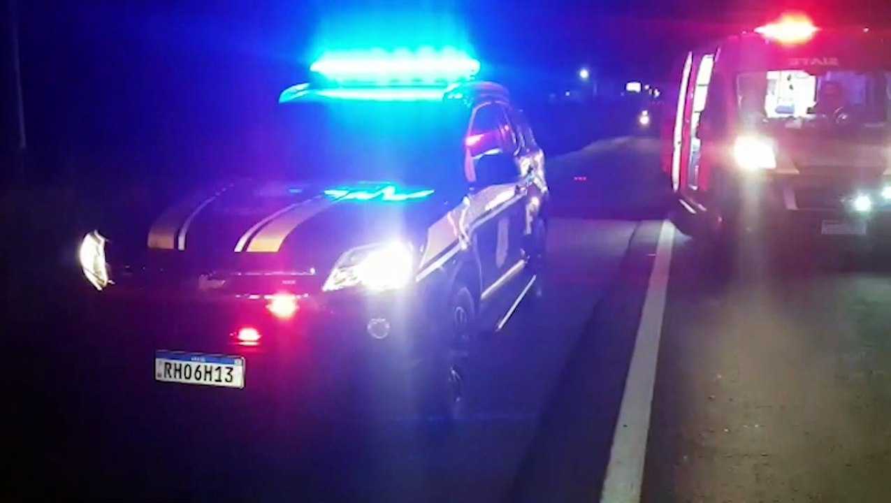 Havia dois caras correndo de um lado pro outro, mas eu consegui desviar, mas o caminhão não, afirma testemunha