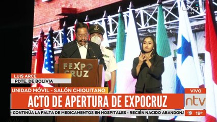 Discurso Presidente de Bolivia Luis Arce en la  Expocruz 2022