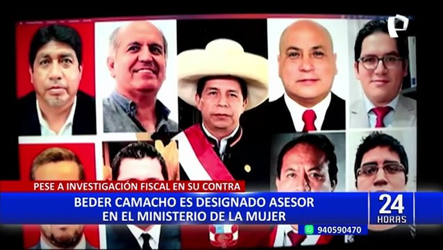Beder Camacho es designado asesor en el Ministerio de la Mujer y Poblaciones Vulnerables