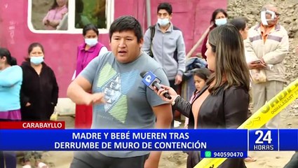 Carabayllo: piden apoyo para enterrar a madre y su bebé que fallecieron por caída de muro