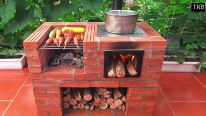 Tungku kayu bakar 083 || Making a wood stove with an easy handle