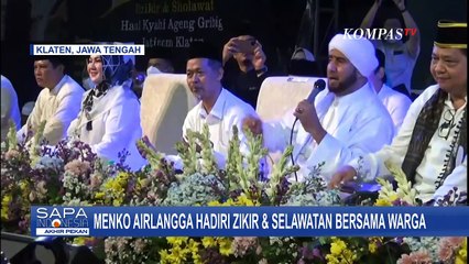 Menko Airlangga Ikuti Tradisi Budaya Saparan Sebar Apem di Klaten