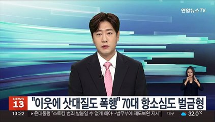 "이웃에 삿대질도 폭행" 70대 남성 항소심도 벌금형